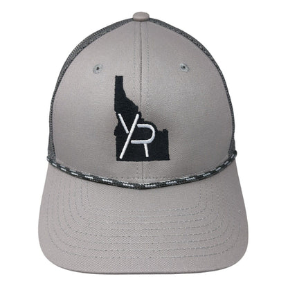 YR Idaho Snapback Trucker Hat Gray One Size Adjustable Embroidered Rope The Game