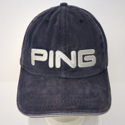 Ping Slideback Baseball Cap Blue One Size Adjustable Embroidered 6 Panel