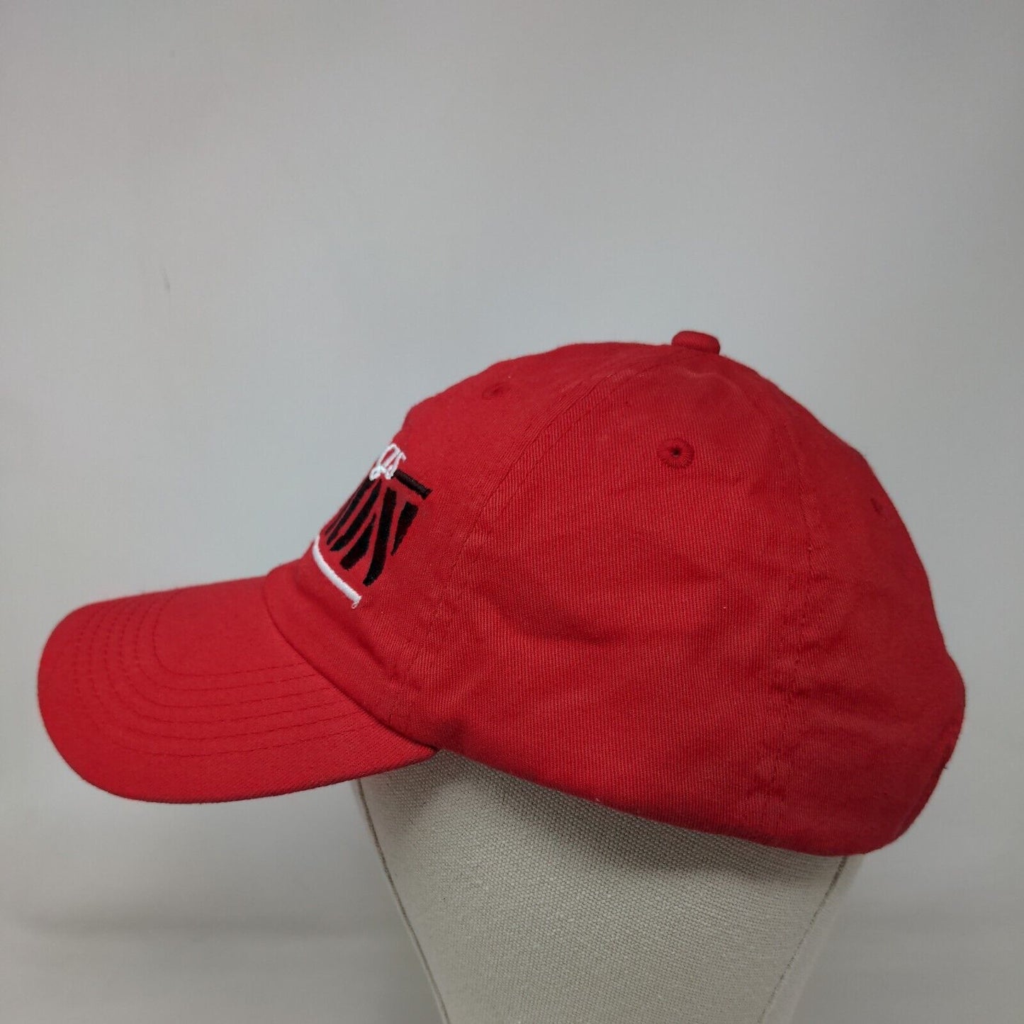Bulldogs Nation Slideback Hat Red One Size Adjustable Embroidered Vented Holes