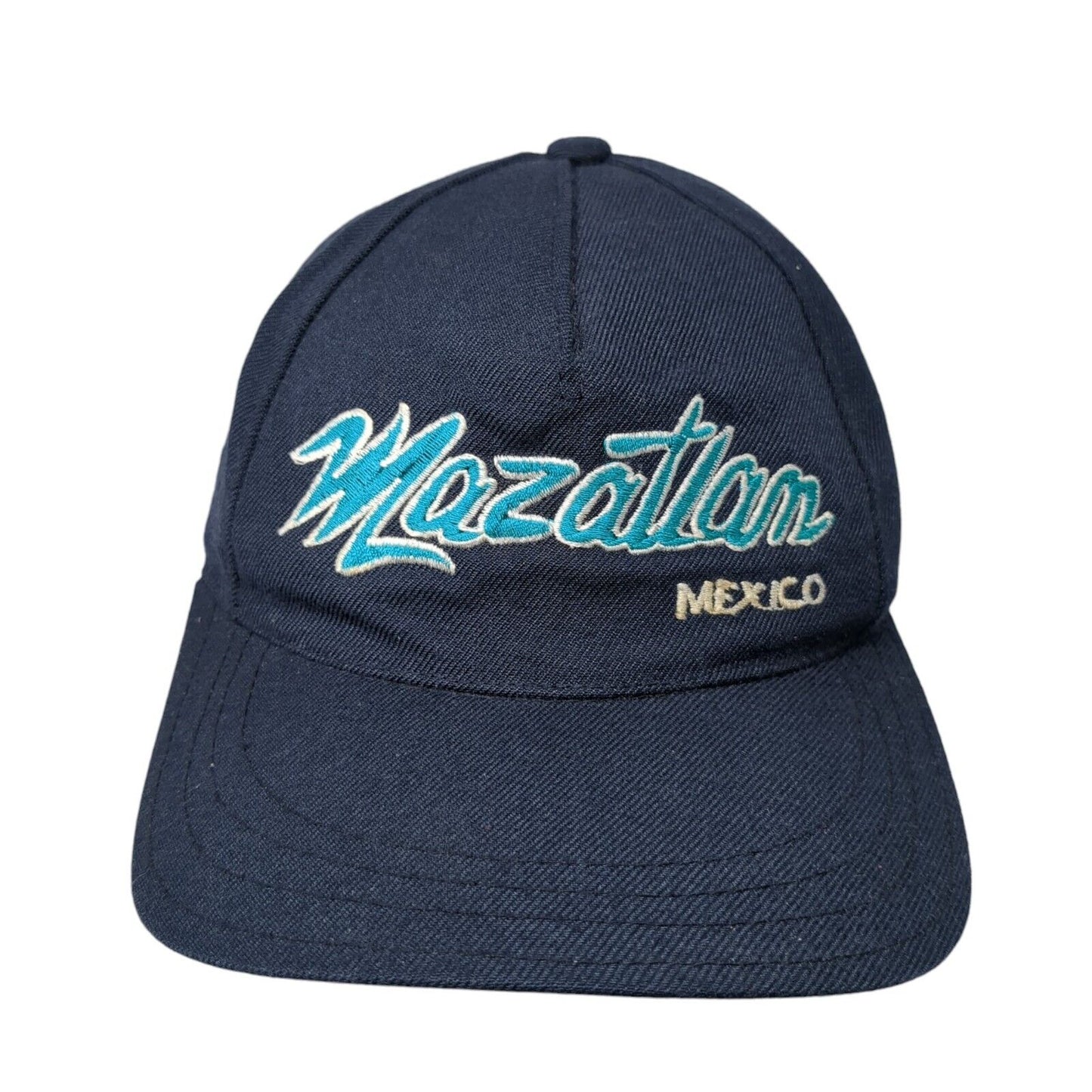 Mazatlan Mexico Strapback Hat Blue One Size Adjustable Embroidered 6 Panel