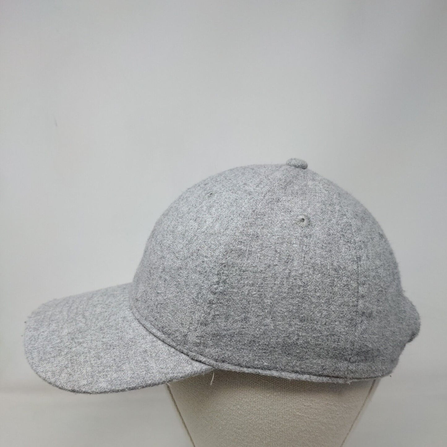 Unbranded Slideback Hat Gray OSFM Adjustable 6 Panel Solid Blank