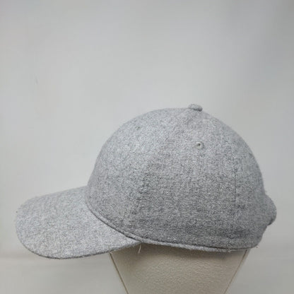 Unbranded Slideback Hat Gray OSFM Adjustable 6 Panel Solid Blank