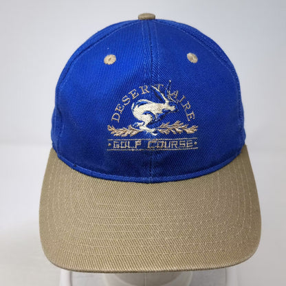 Nike Baseball Cap Blue Beige OS Desert Aire Golf Course Embroidered Strap Hat