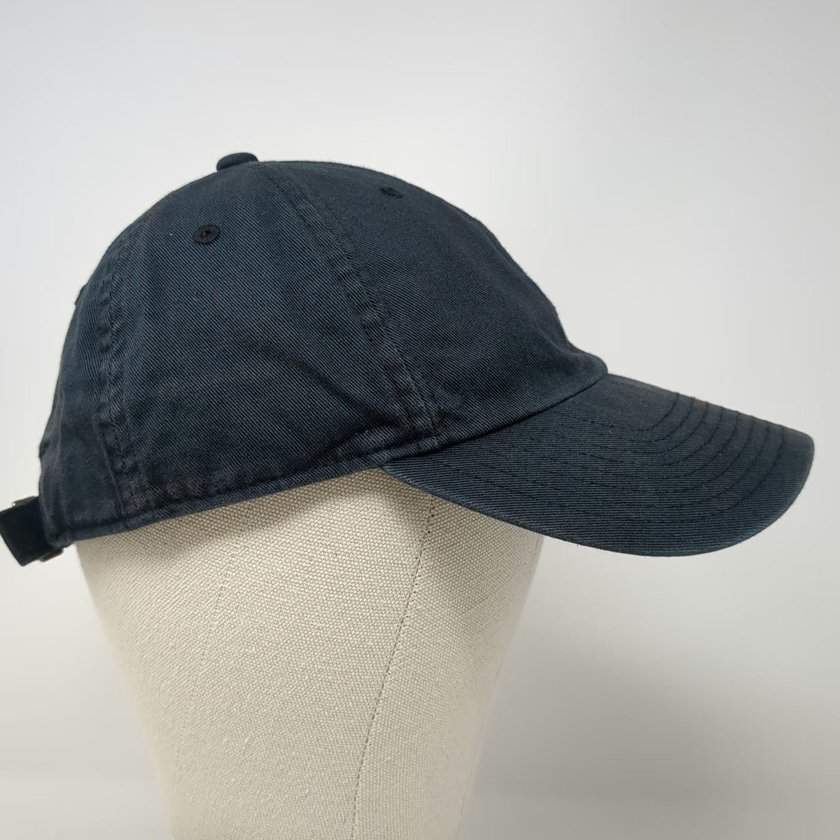 Nike Baseball Cap Black One Size Heritage86 Slideback Hat Logo Swoosh Cotton Fit