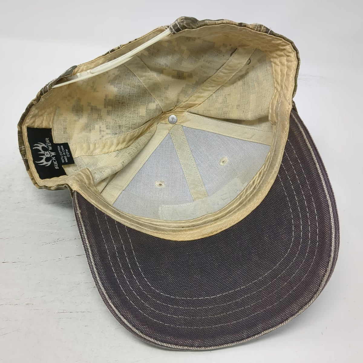 Buck Wear Trucker Hat Gray One Size Gadsden Flag Dont Tread On Me Camo