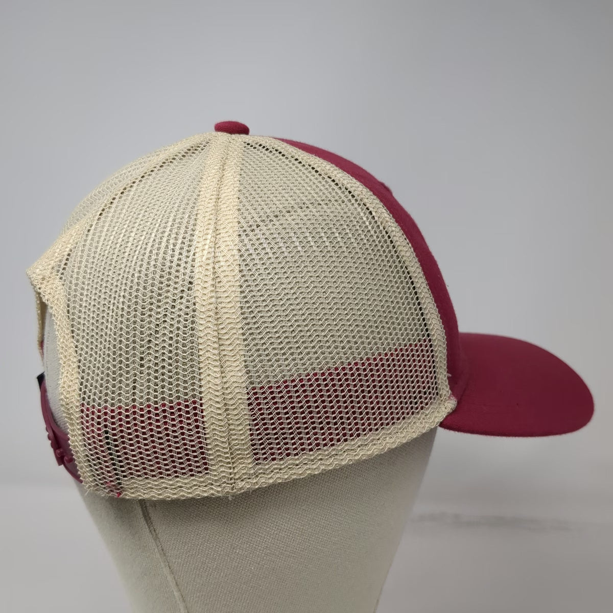 Cotopaxi Trucker Hat Red One Size Snapback Mesh Embroidered Sun Recycled Poly