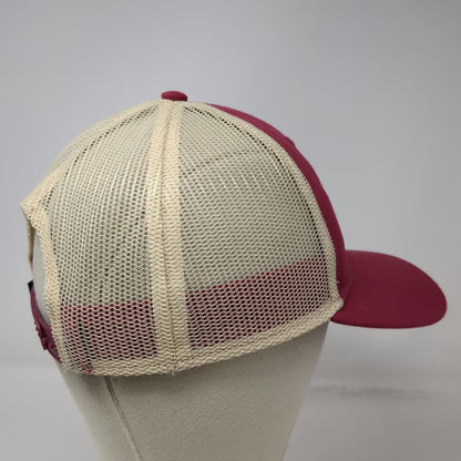 Cotopaxi Trucker Hat Red One Size Snapback Mesh Embroidered Sun Recycled Poly