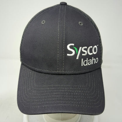 New Era Baseball Cap Gray L Sysco Idaho Mesh Back Stretch Fit 39THIRTY Hat