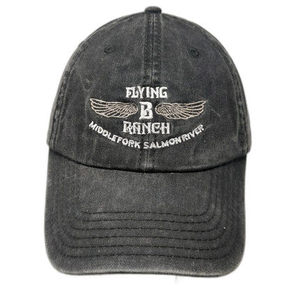 Otto Gray Baseball Cap One Size Flying B Ranch Middle Fork Salmon River Hat