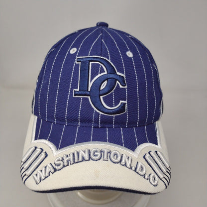 Washington, D.C. Strapback Hat Multi One Size Striped Embroidered