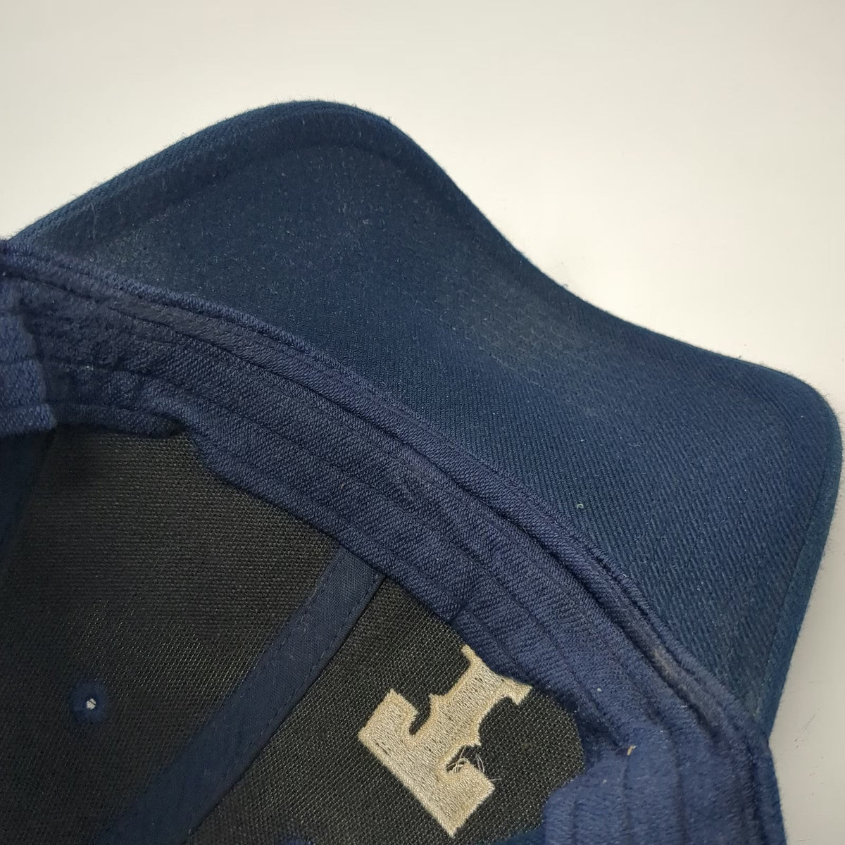 Nike Baseball Cap Blue M Fitted Hat Legacy 91 Stretch Fit Embroidered Letter T