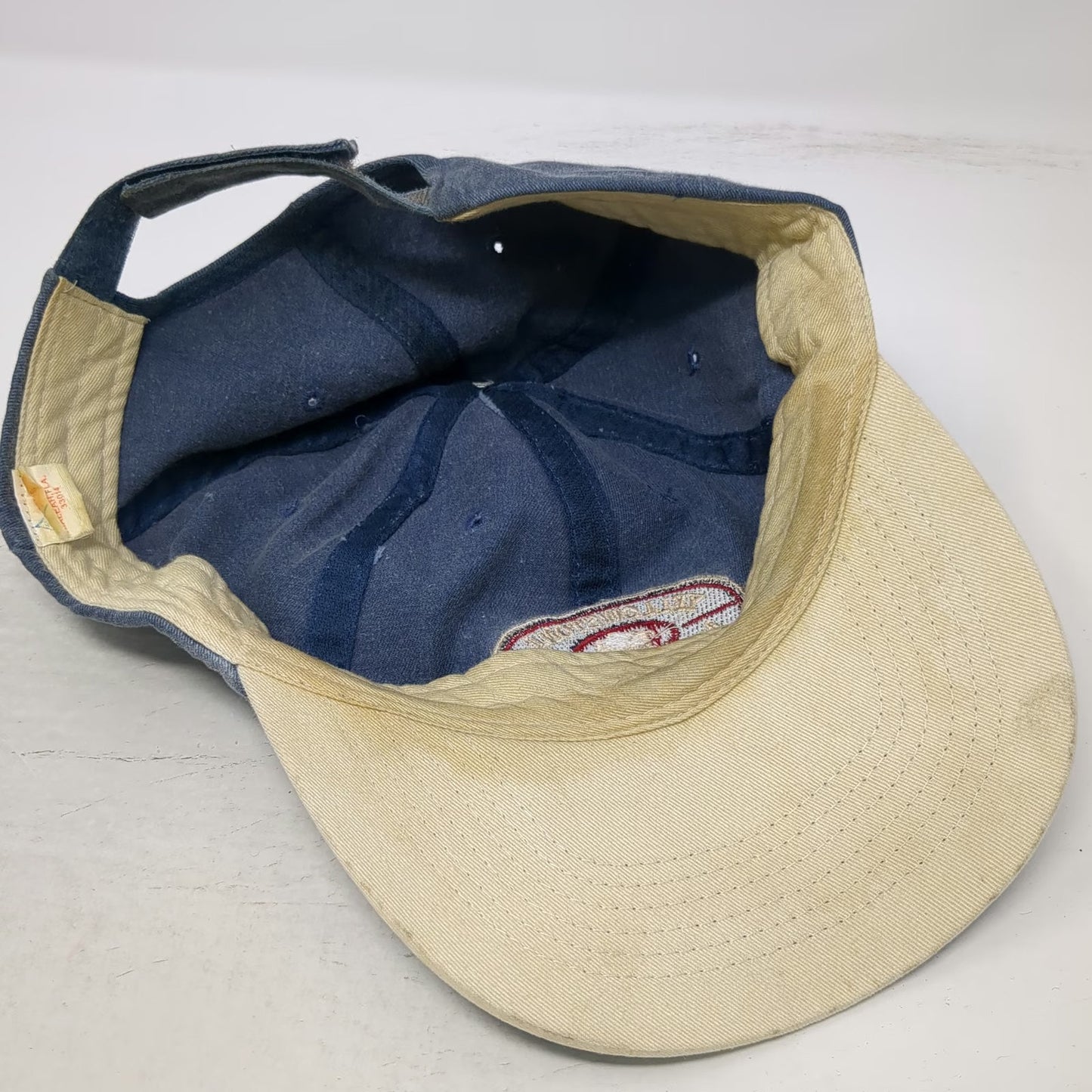 Blue Yellowstone National Park Bison Patch Baseball Cap One Size Strapback Hat