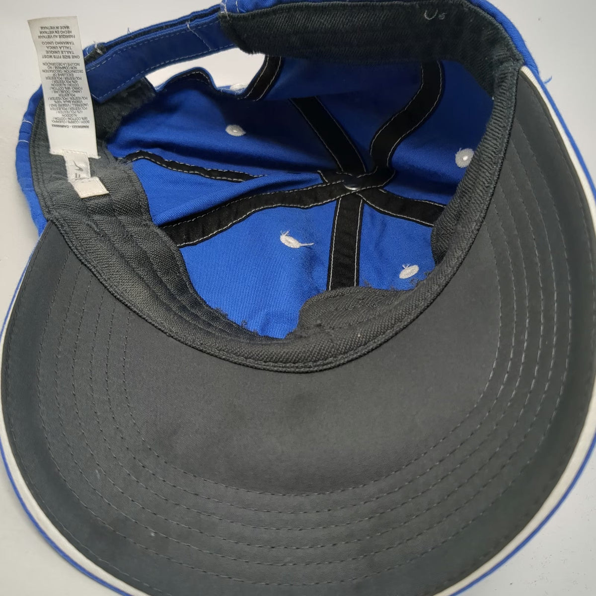 Nike Baseball Cap Blue One Size Embroidered Swoosh Contrast Stitch Golf Hat