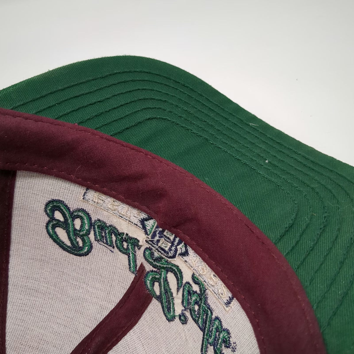Bud Light Red Green Hat Snapback One Size Beer Logo Embroidered Anheuser Busch