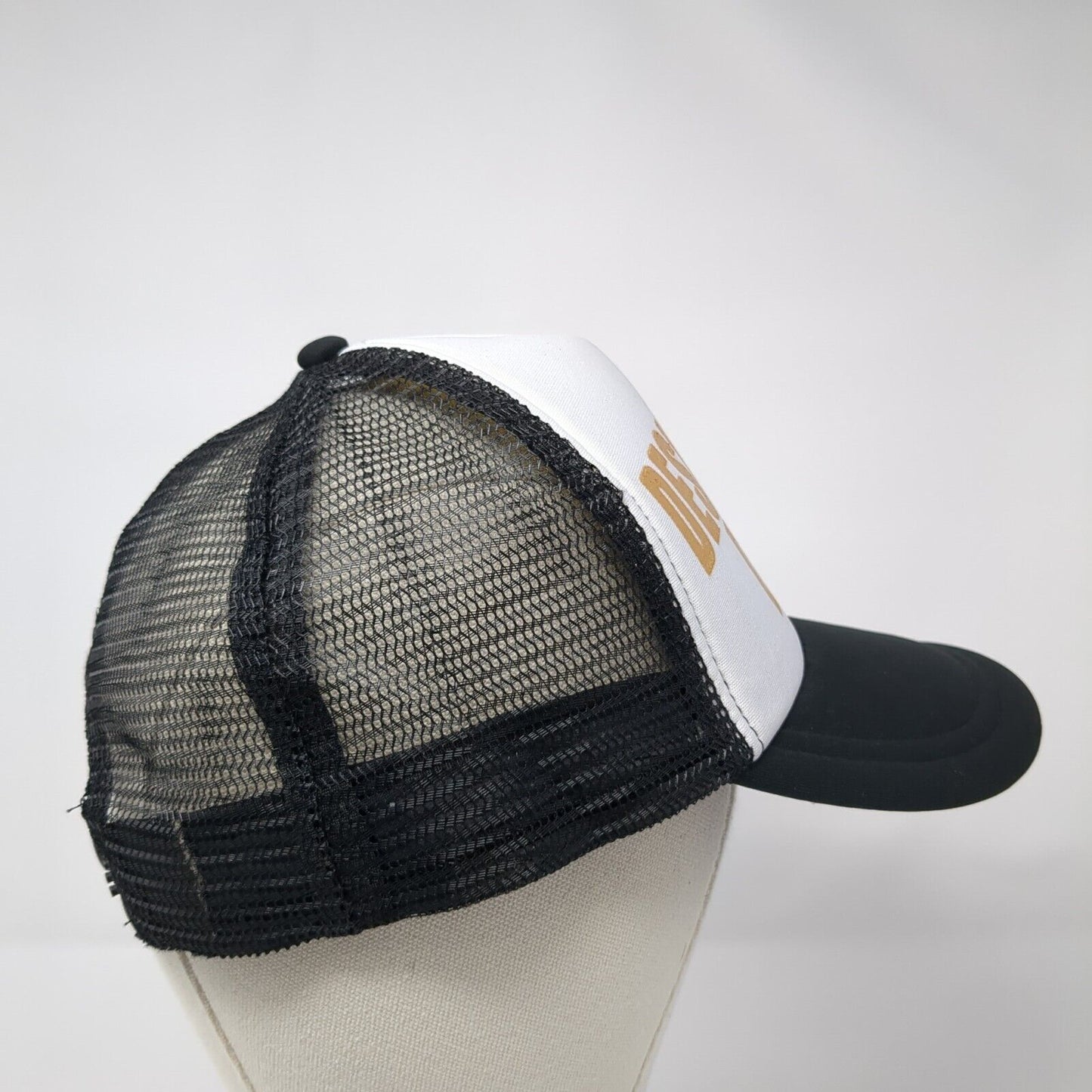 Designated Drunk Snapback Trucker Hat Black OS Adjustable Mesh Back 6 Panel