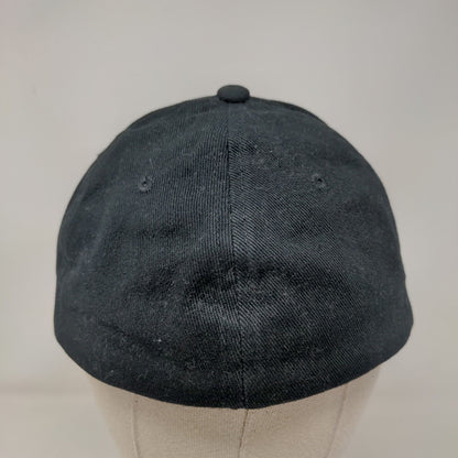 Toppers Pizza Fitted Hat Black L/XL HTT Head To Toe Employee Uniform