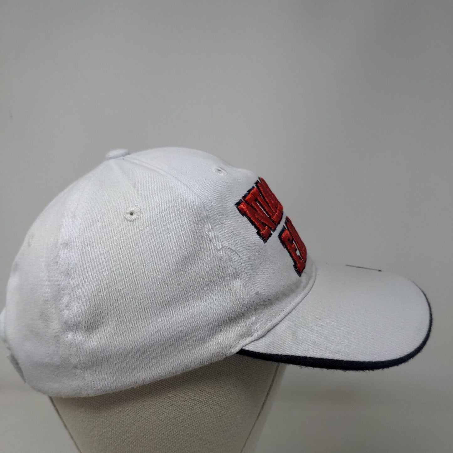 Niagara Falls New York Strapback Hat White OS Adjustable Embroidered Patriotic