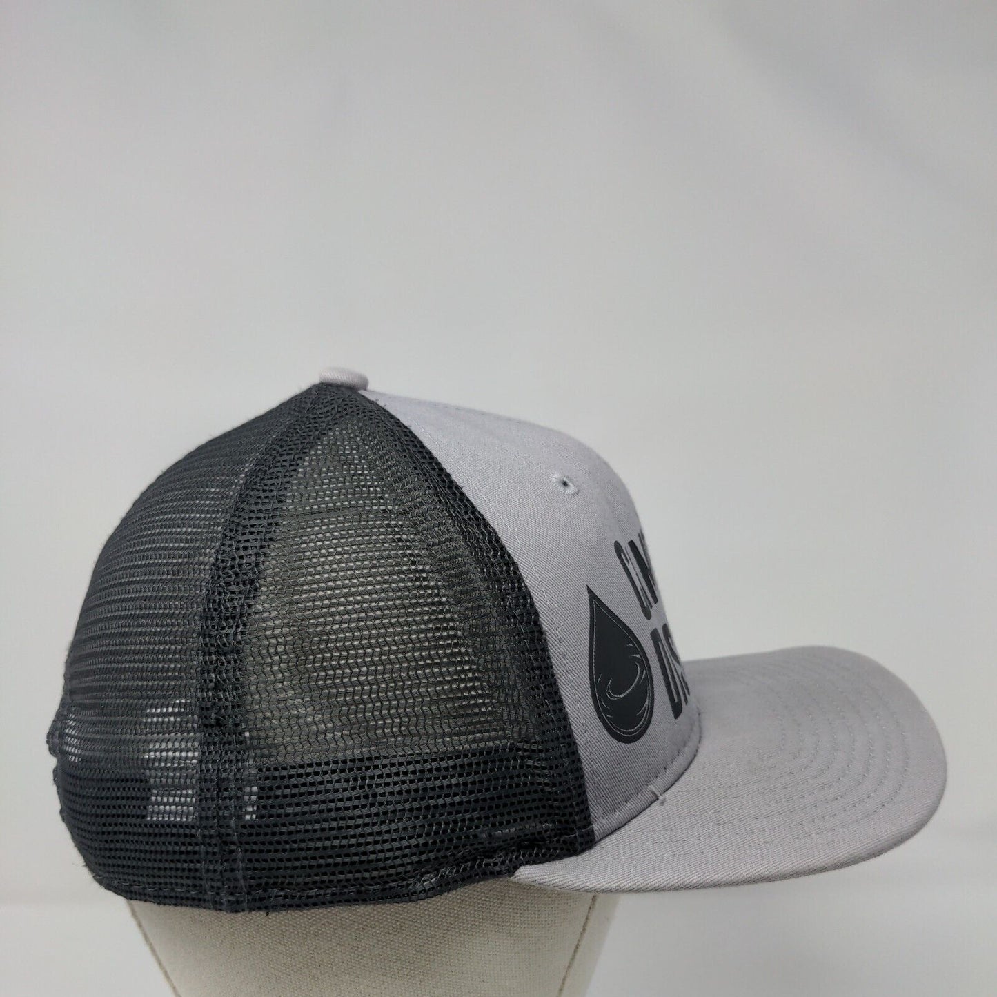 Campo & Poole Distributing Snapback Trucker Hat Gray OSFM Mesh Back New Era