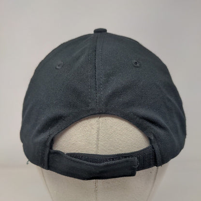 Unicorn Strapback Hat Black One Size Adjustable Solid Vent Holes