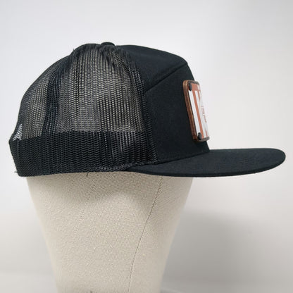 Richardson Trucker Hat Black One Size Lincoln Electric Patch Mesh Snapback Logo