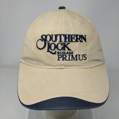 Southern Lock Schlage Primus Strapback Hat Tan One Size Adjustable Hit Wear