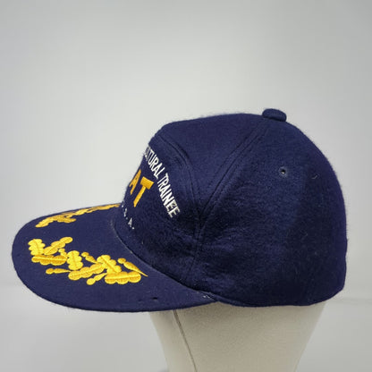 Blue Baseball Cap OS Japanese Agricultural Trainee JAT USA Wool Oak Leaf Hat