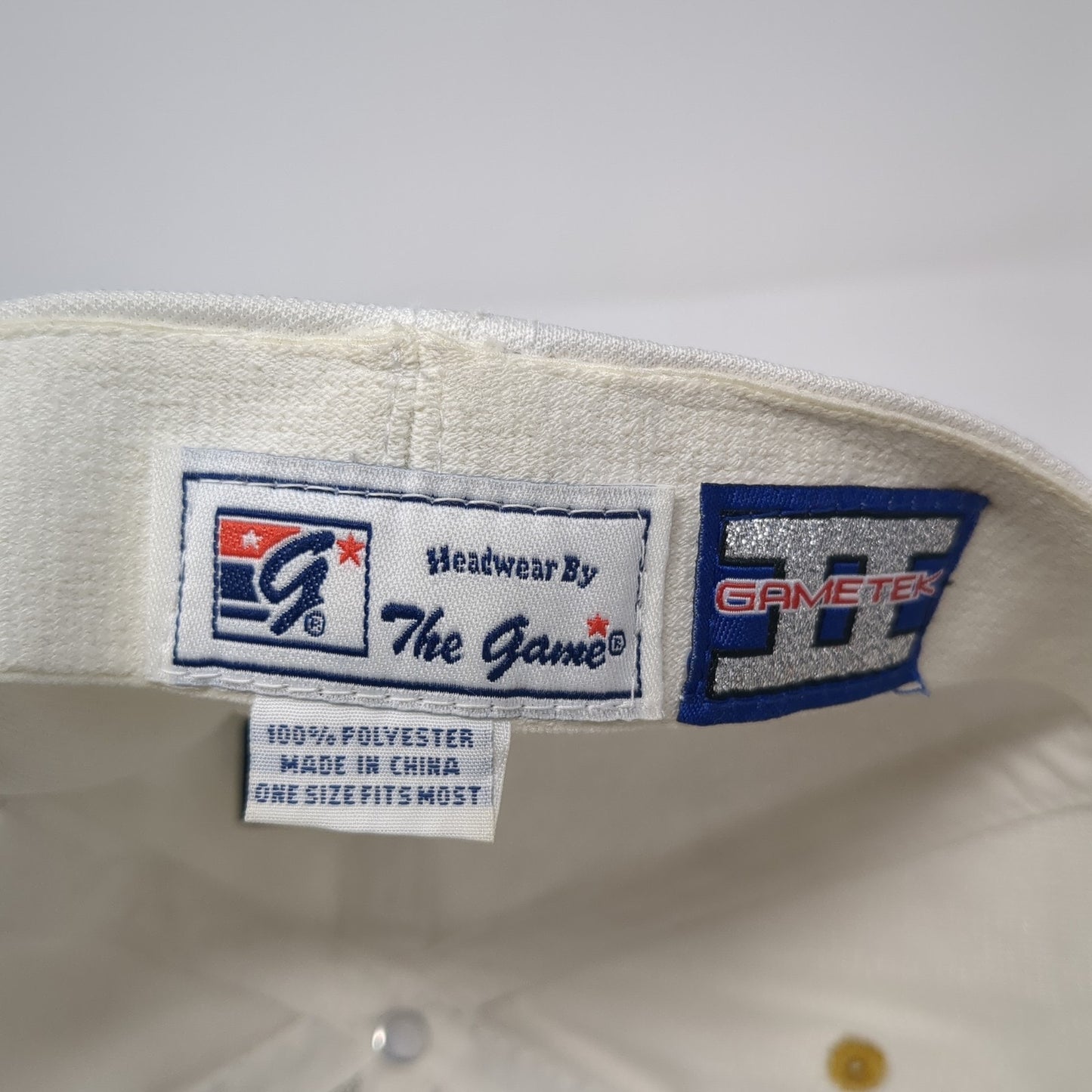 Jack's 7628 YDS Black Fitted Baseball Cap White One Size Adjustable The Game