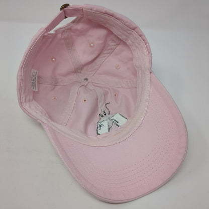 Unbranded Slideback Baseball Cap Pink One Size Adjustable Embroidered Cotton
