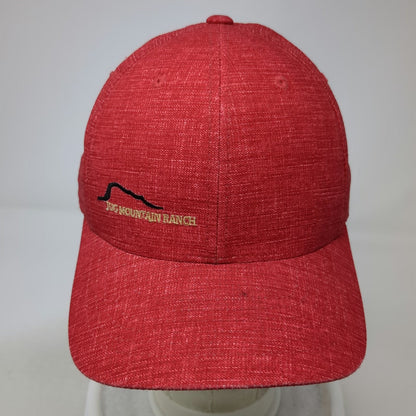 Adidas Baseball Cap Red XL Jug Mountain Ranch Golf Hat Flexfit Climacool Mesh