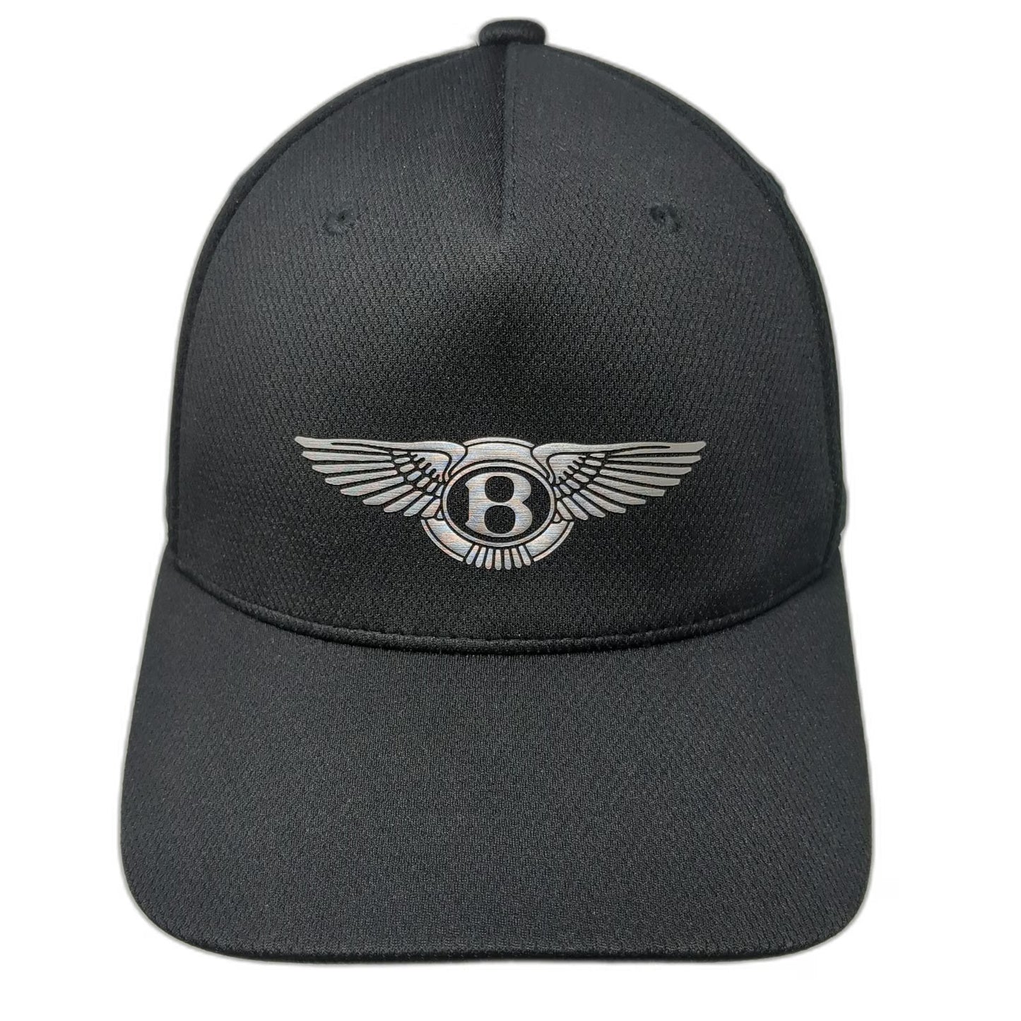Bentley 5 Panel Black One Size Hat Flexfit Carbon Fiber Performance Polyester