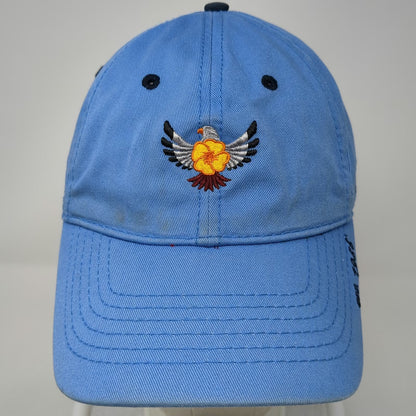 The Game Sycuan Resort Eagle Flower Blue Baseball Cap One Size Slideback Hat