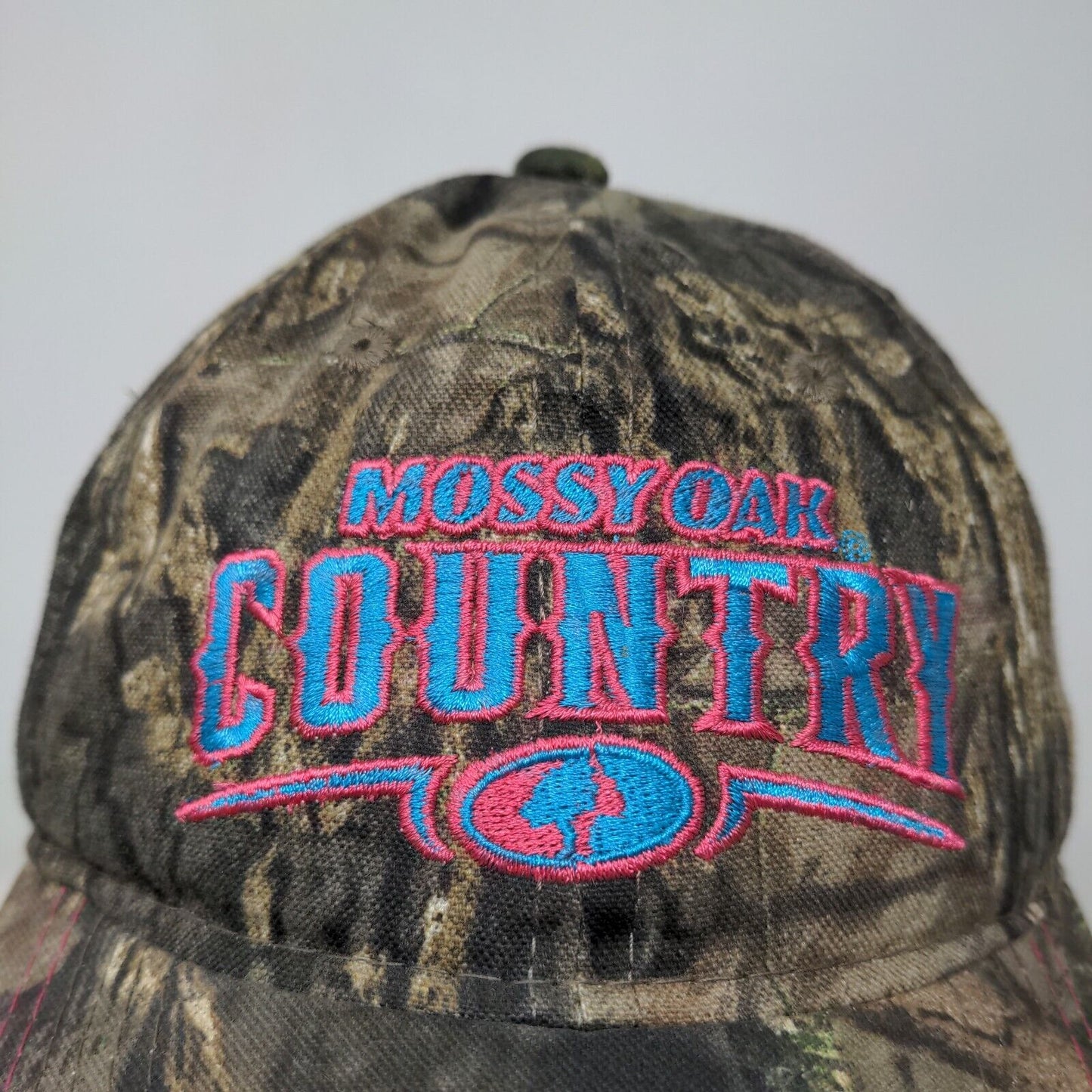 Mossy Oak Women's Strapback Camo Hat Adjustable Embroidered Country Logo