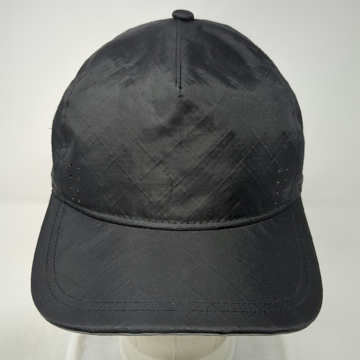 CODEOFBELL 5 Panel Black Hat One Size Recycled Polyester Laser Cut Reflective