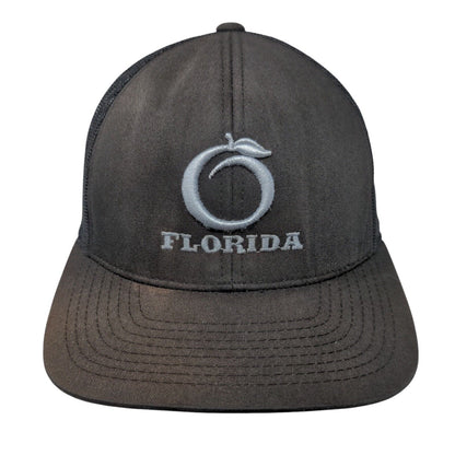 Florida Snapback Trucker Hat Black OS Adjustable Mesh Back Pacific Headwear