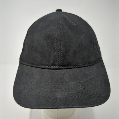 Unbranded Slideback Hat Black One Size Adjustable Vented Holes 6 Panel Blank