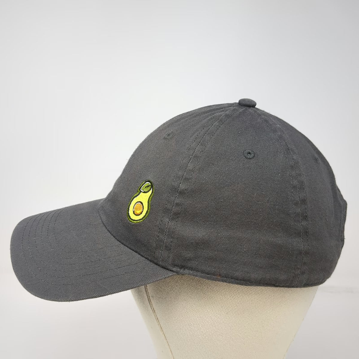 Otto Baseball Cap Gray One Size Avocado Simplot Harvest Fresh Cotton Hat