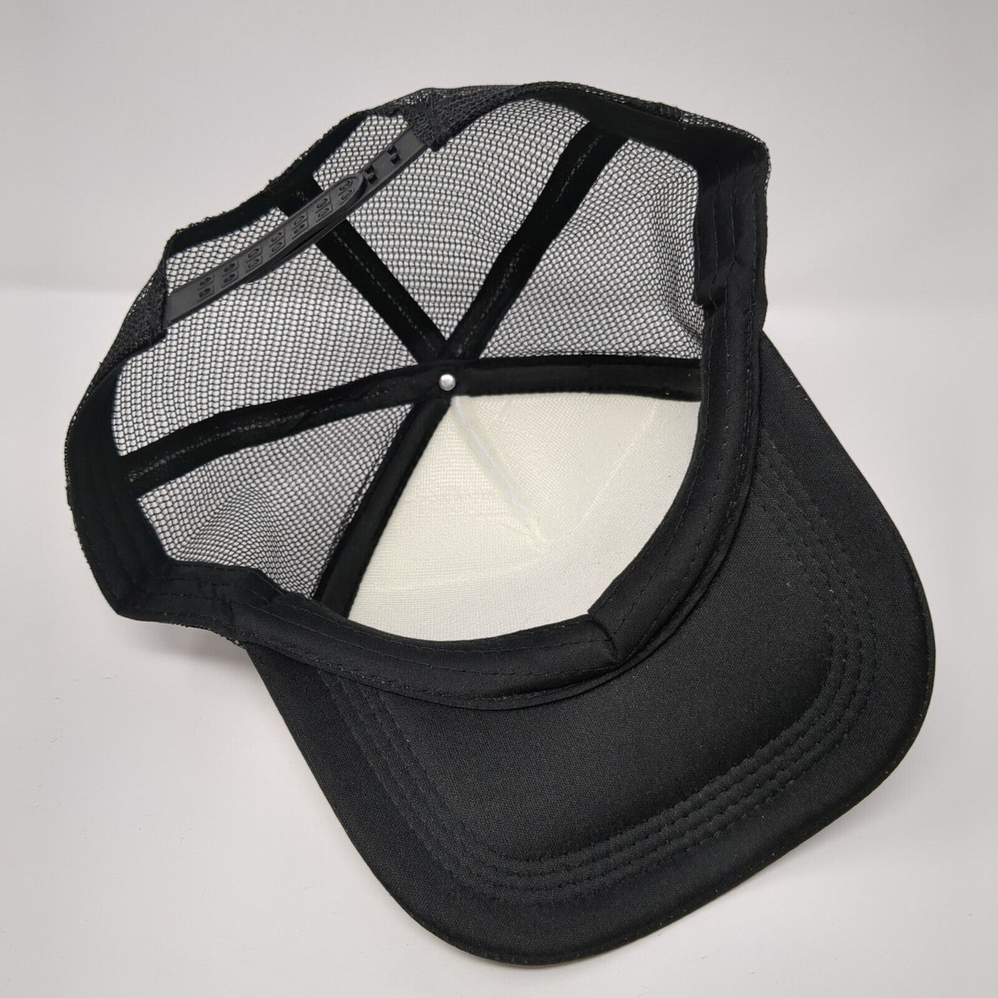 Stay Groovy Snapback Trucker Hat Black OSFA Mesh Back Adjustable