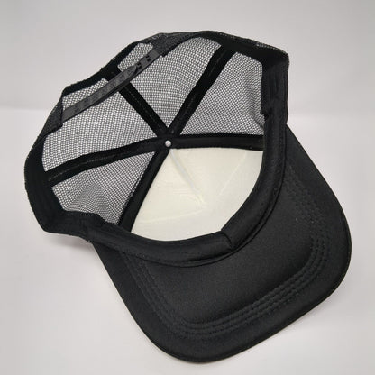 Stay Groovy Snapback Trucker Hat Black OSFA Mesh Back Adjustable