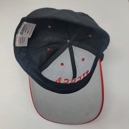 United States Specialty Sports Association Fitted Hat Black Red 7 1/2