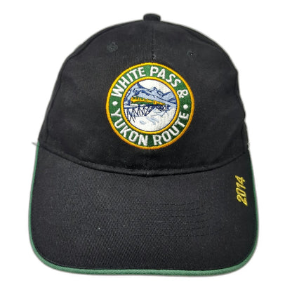 White Pass & Yukon Route Baseball Cap Black One Size Skagway Alaska Train Hat