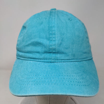 Unbranded Strapback Hat Blue OSFM Adjustable 6 Panel Vent Holes Blank