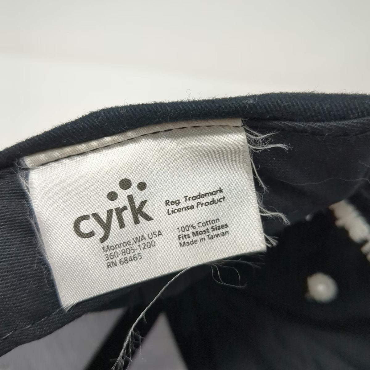 Cyrk Volvo Trucks Baseball Cap Black One Size Embroidered Logo Strapback Hat