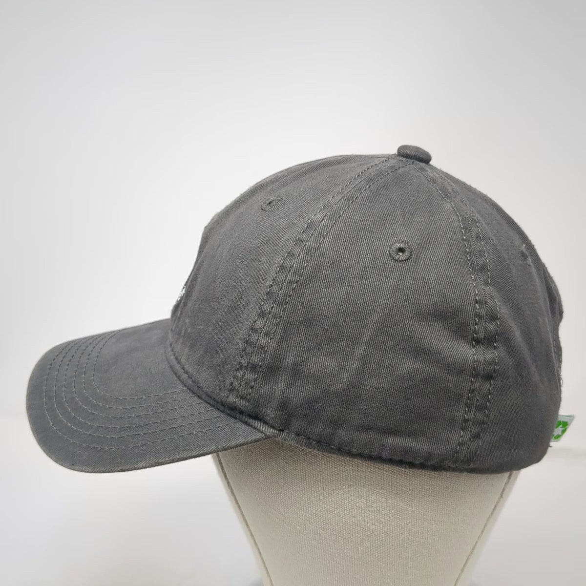 Peanuts Snoopy Keep It Green Earth Gray One Size Baseball Cap Hat Slideback
