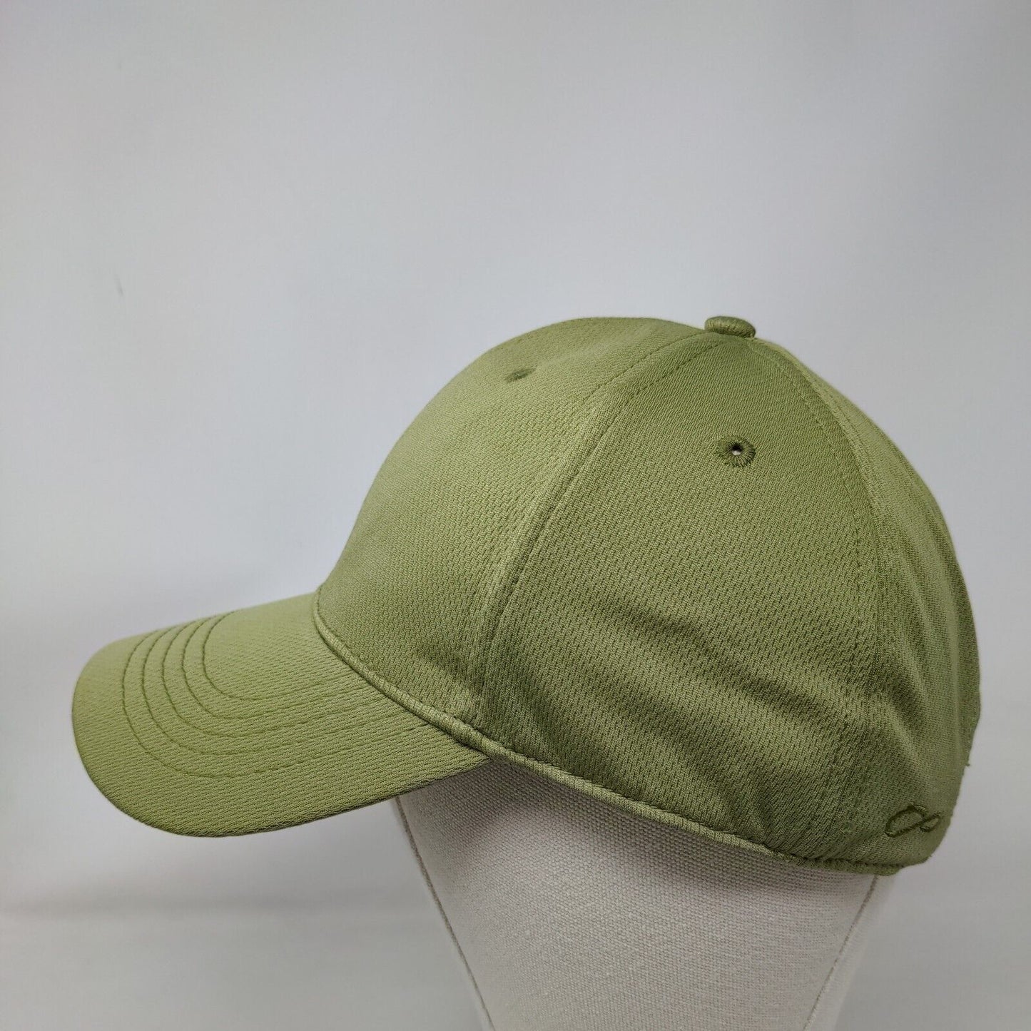 Infinity Strapback Hat Green OSFM Adjustable Embroidered 5 Panel Blank