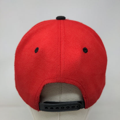 Ring of Fire Snapback Hat Red Black OS Embroidered King Crown Logo Acrylic