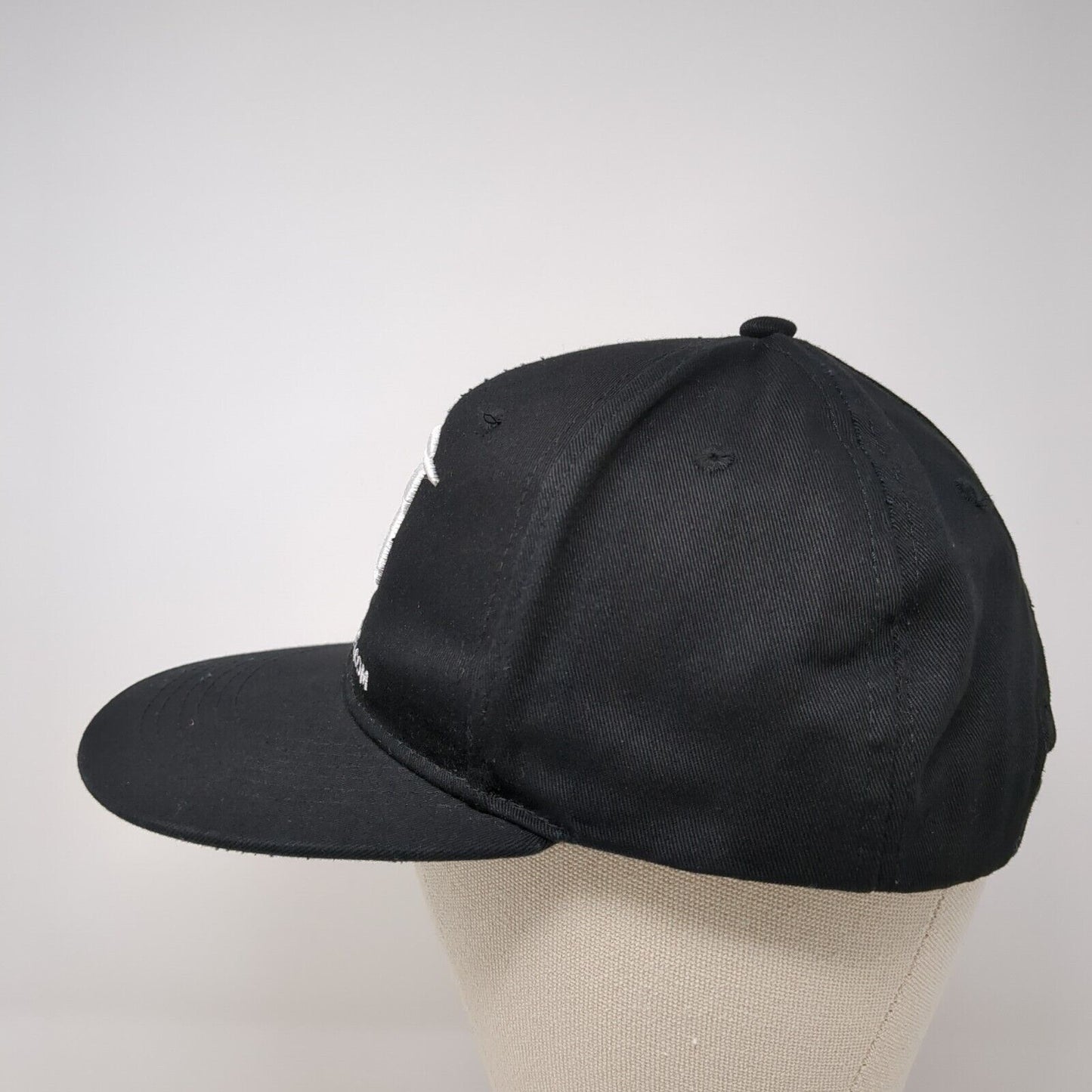 Bodybuilding.com Snapback Hat Black One Size Embroidered Logo 6 Panel
