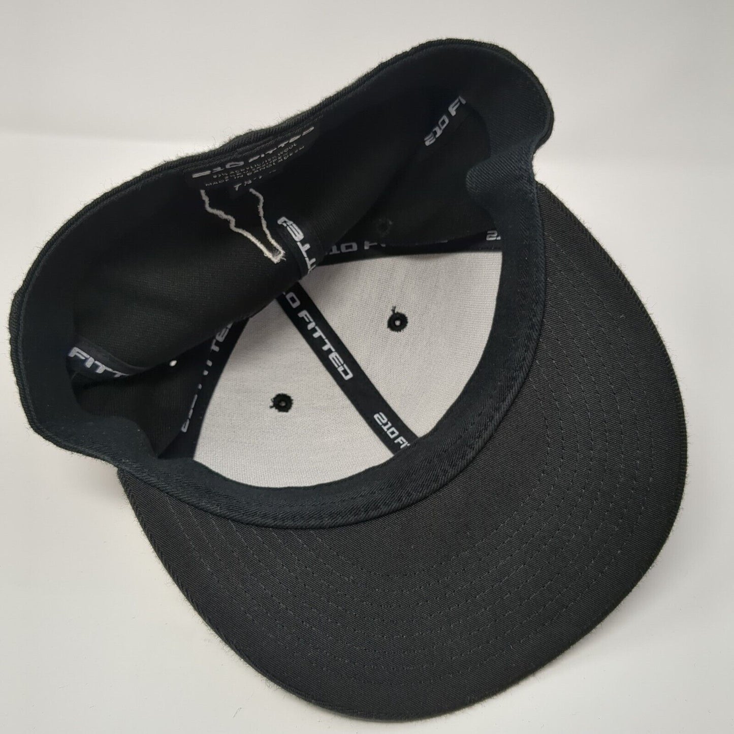 Idaho 2015 Fitted Hat Black 7 1/4-7 5/8 Embroidered Vented Holes 6 Panel Blank