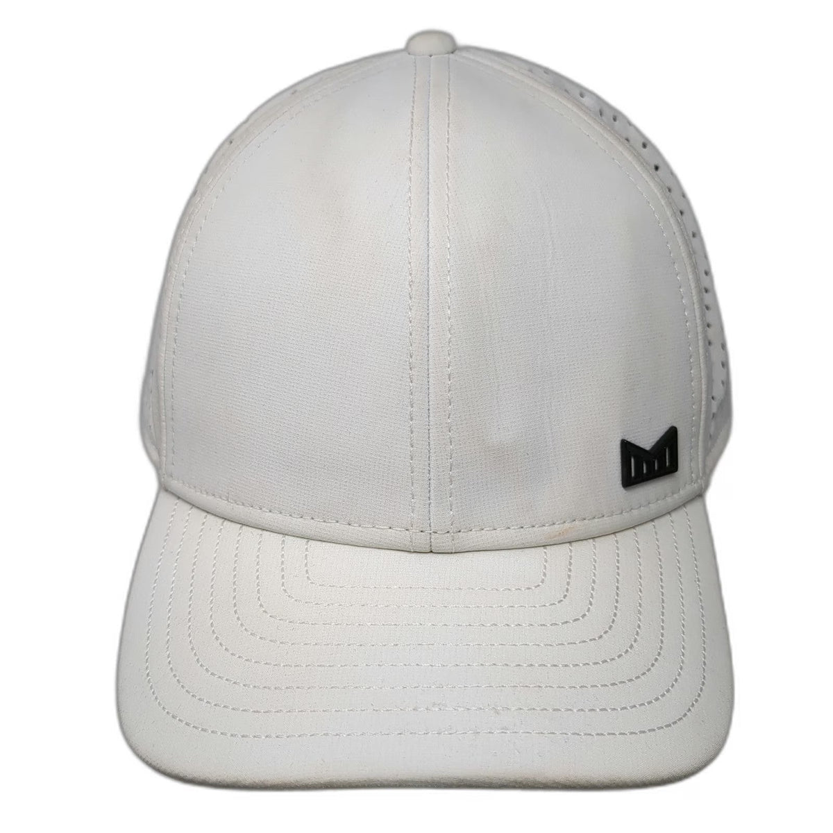 Melin Trucker Hat White One Size Perforated Performance Snapback Hydro A-Game