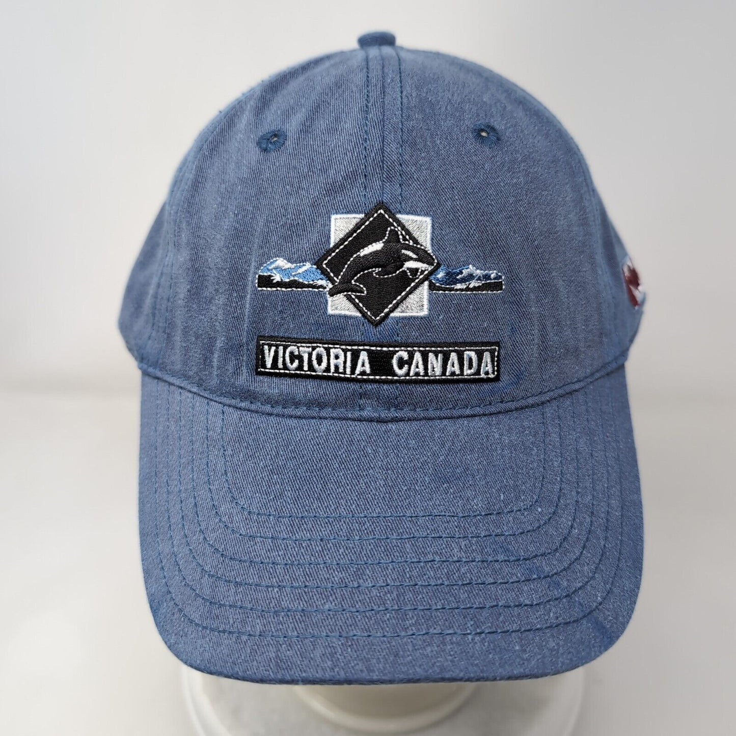 Victoria Canada Adult Slideback Hat Blue OS Adjustable Embroidered Patriotic