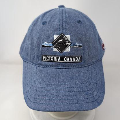 Victoria Canada Adult Slideback Hat Blue OS Adjustable Embroidered Patriotic